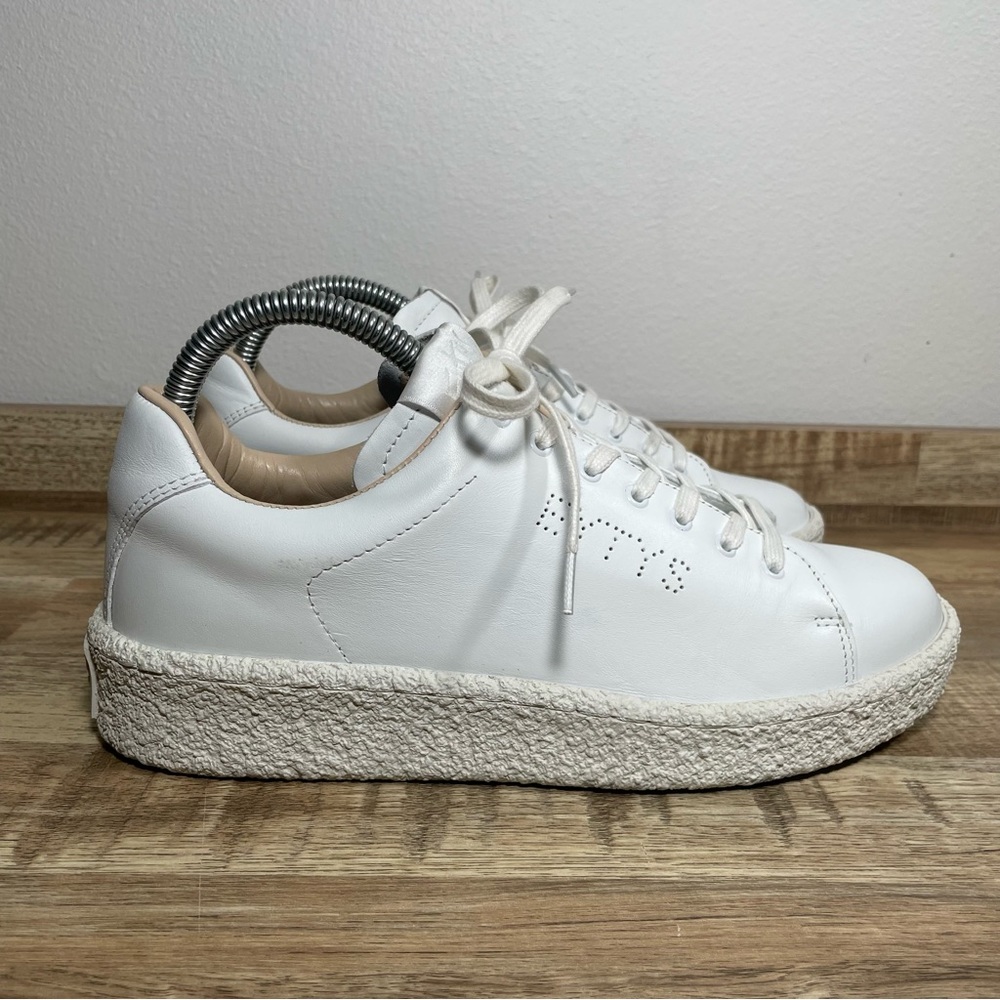 Eytys Ace‎ Leather Sneakers Crepe Soles Handmade White Women's 8.5 EU 39 EUC
